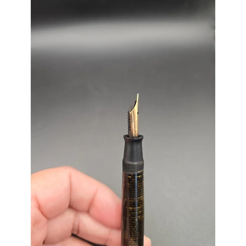 Parker Vacumatic golden pearl fountain pen, 2nd generation junior Not Tested